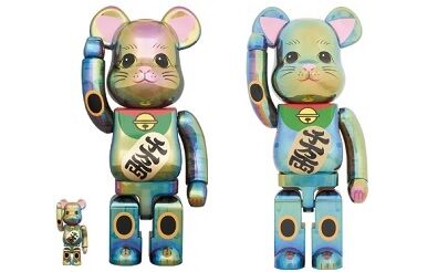 5/21発売》BE@RBRICK 招き猫 黒透明メッキ 100%&400%/1000％ | Street